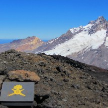 Summit of Volcan Antuco, 2979 meters high